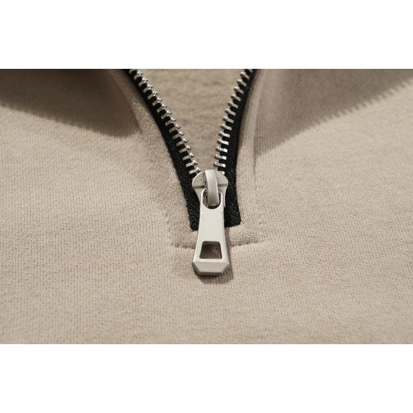 Designer Men Street Hoody Sweatshirt Crop Top Slim 380g 95% Cotton Half Zip Stand Collar Street Wear Hoodie