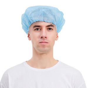 China Hospital Bouffant Disposable Non Woven Cap 18 10gsm on sale