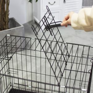 Foldable Stainless Steel 60x41x49cm Foldable Pet Cages
