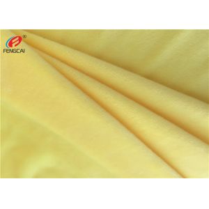 Yellow Color Plain Dyed Super Soft Knitted Minky Plush Fabric For Blanket