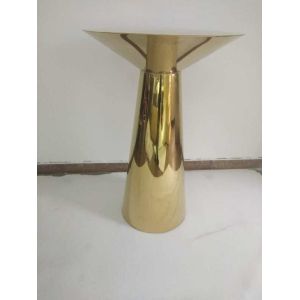 Contemporary design Round Gold stainless steel High Bistro table Pub table for