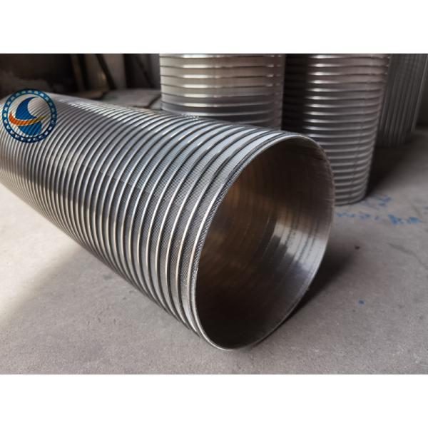 Buy 20μM Slot Opening Wedge Wire Screen Pipe Stainless Steel 304 Id 200mm at wholesale prices
