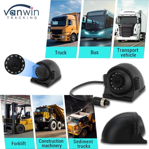 1080P AHD IP69K BSD AI Camera Blind Spot Detection System Aid With Sound And Light Alarm