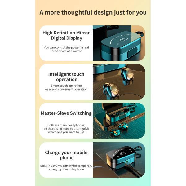 Gaming BT5.2 TWS Wireless Bluetooth Earphones Macaron Wireless Earbuds