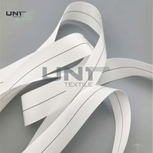 White Woven Garments Accessories Nylon Curing Tape With Coating