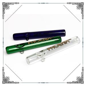 Smoking Glass Tube 7 Inches Streamroller 5mm Thickness Borocilicate Hand Pipes