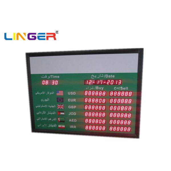 Buy Indoor 1.8 Inch Currency Rate Display Board Panel In Arabic , 2 Years Warranty at wholesale prices