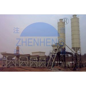 HZS50 Stationary Concrete Batching Plant, Concrete Dry Powder Mixing Plant