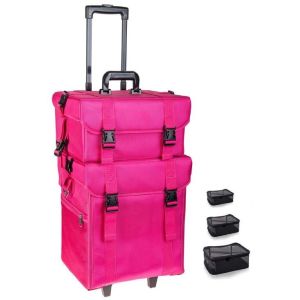 Durable Stackable Makeup Vanity Case , Professional Makeup Cases On Wheels