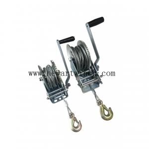 China 2500lbs & 1000lbs Zinc Plated Heavy Duty Hand Winch, Manual Winches For Sale on sale