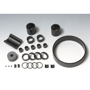 Black Sintered NdFeB Neodymium Magnet Epoxy Plated Multi Pole Bonded