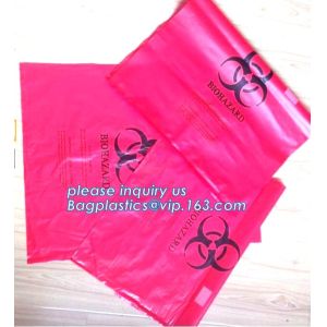 Plastic biohazard infectious waste Dustbin liner, Autoclave Biohazard Bags, High