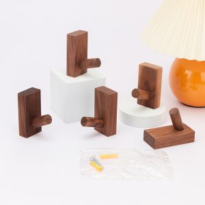 Custom Wood Wall Hook for Hanging Clothes and Towels