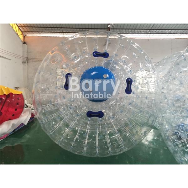 TPU / PVC Inflatable Land Zorb Ball , Clear Body Bumper Zorb Ball