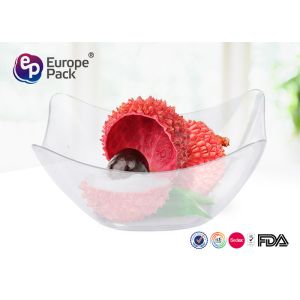 Custom Clear Plastic Bowls Food Grade Disposable Dessert Cups