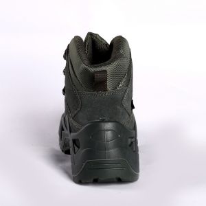 Shengjie Breathable Lace Up Fabric Mesh Suede Cow Leather Upper Hiking Boots