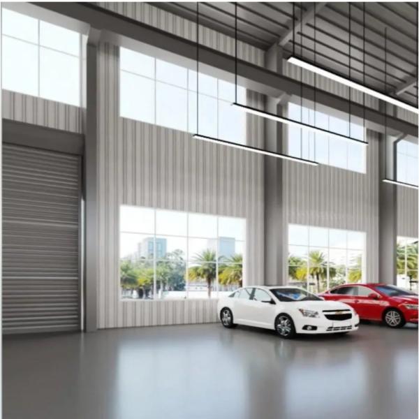 Customized Steel Structure Car Showroom Good Toughness Steel Buildings