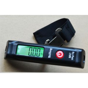 Green Backlight Travel Bag Weighing Scales With ABS Plastic Material