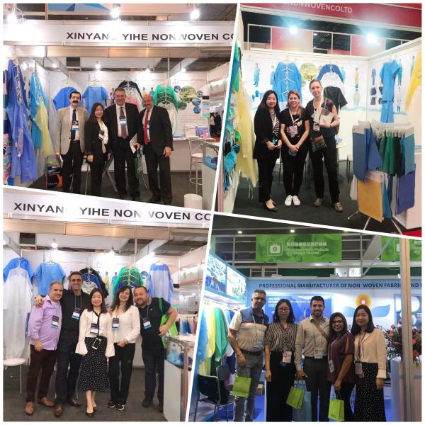 65gsm Waterproof Disposable Hooded Coverall With Microporous Fabric For Chemical