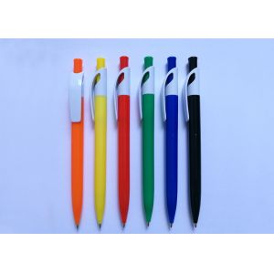 Multi- Color Click Plastic Ball Pen with printing Logo for promotion