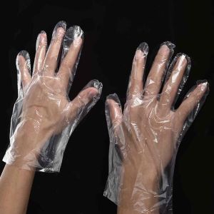 PE Disposable Kitchen Gloves , Garden BBQ Plastic Hand Gloves Multifuction
