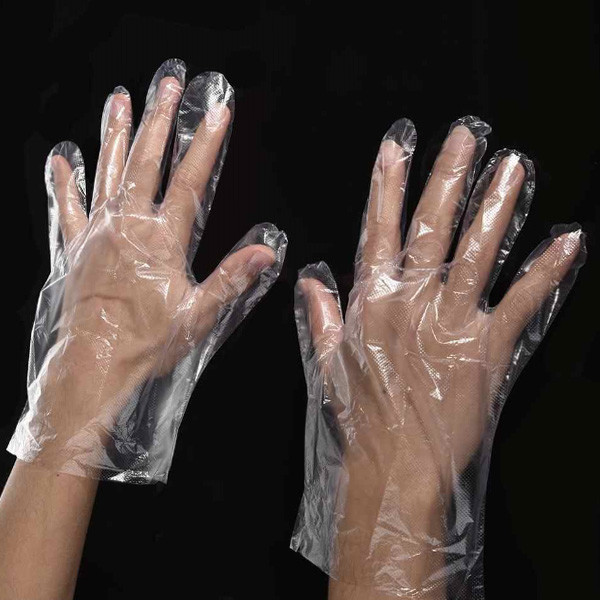 PE Disposable Kitchen Gloves , Garden BBQ Plastic Hand Gloves Multifuction