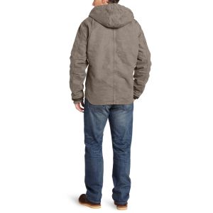 Quality Two Breast Pocket , Custom Denim Mens Jacket With Hood / Hood for sale