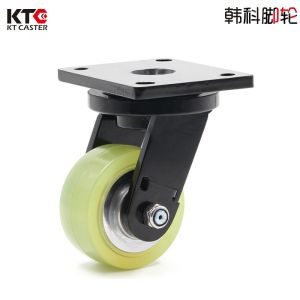 400kg 100mm Heavy Duty Polyurethane Casters For Automatic Guided Vehicle