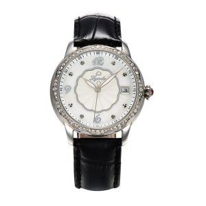 Cowhide Strap Automatic Mechanical Watch Noctilucous Luxury Diamond