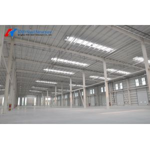 China Custom Coated Steel Structure Prefabricated Metal Warehouse Hangar Building on sale