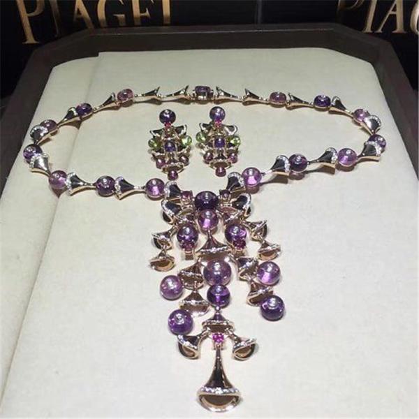 Real low price and high quality jewels B necklace 18k gold white gold yellow gold rose gold diamond necklace