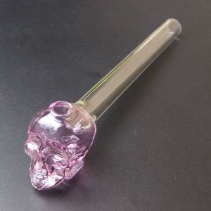 Great Pyrex 5.5''Skull Glass Tobacco Pipe , Borosilicate Glass Water Pipe