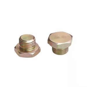 Quality 10mm ZINC Brass Hexagon Head Threaded Screw Plug for Effective Pipe Sealing Solutions for sale