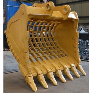 50-150mm Grid Size Riddle Komatsu Excavator Seive Bucket