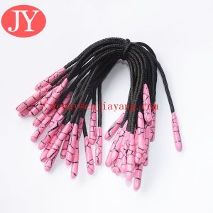 Jiayang aglet small rope dipped aglet injection pvc aglet TPU aglet string rope
