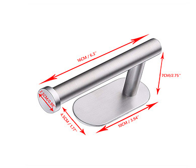 Stainless Steel Bathroom Adhesive Toilet Roll Holder Custom Logo
