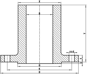 Long Neck Titanium Flange for Superior Industrial and Performance