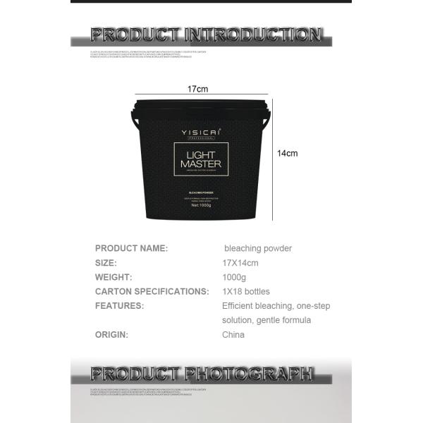 Salon professional using bleaching powder