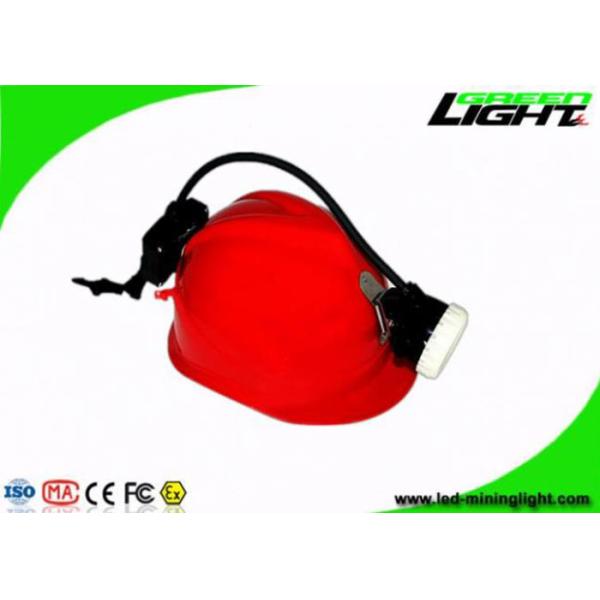 Corded Mining Hard Hat Light 10000 Lux Rechargeable Miners Headlamp 5200mAh Li-ion Battery With Rear Warning Light
