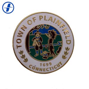 Metal Custom Made Challenge Coins , Plating Hard Enamel Coins For Collectible