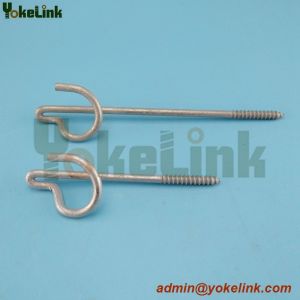 Steel P house hook for pole line hardware