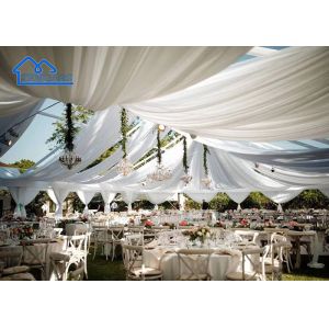 Temporary Clear Roof Wedding Marquee Tents Fire Retardant Rot Proof Guest Tent
