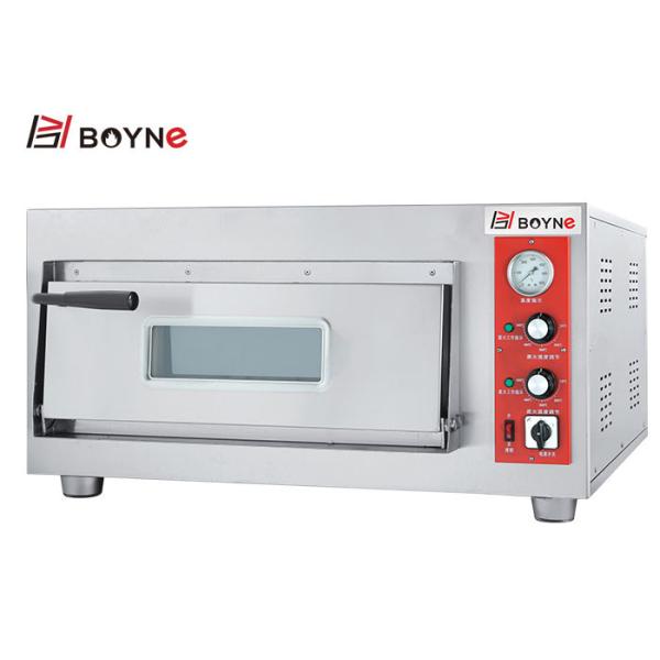 Stainless Steel High Temperature Commercial Single Deck electric Pizza Oven With Stone
