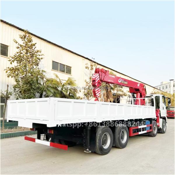 I SUZU GIGA Cargo Truck With UNIC 12 Ton 4 Section Arm Crane Truck-mounted Crane Lifting Truck