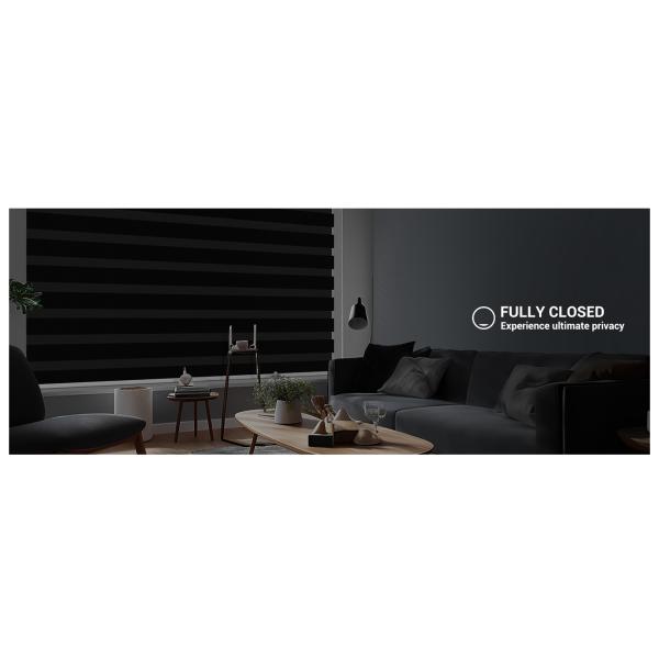 Home Office Double Layer Blackout Zebra Blind Fabric Dustproof UV Proof