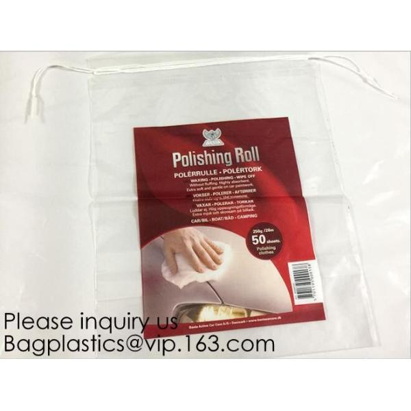 Compostable, Biodegradable Laundry Bags Hospitality Travel Shoe Bags Non-Woven