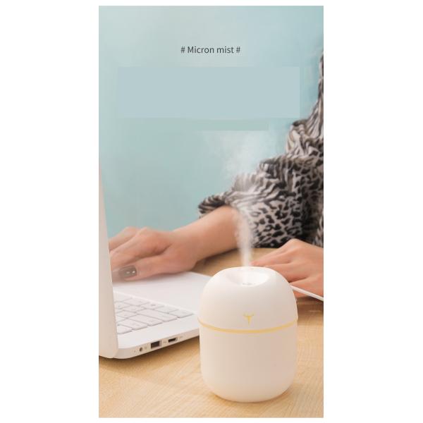 USB RGB Light Mini Car Water Drop Desktop Aromatherapy Air Humidifier for Household