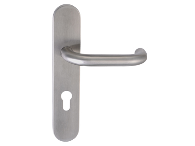 Two Ways Unlock Stainless Steel Lever Door Handles With Plate 307203