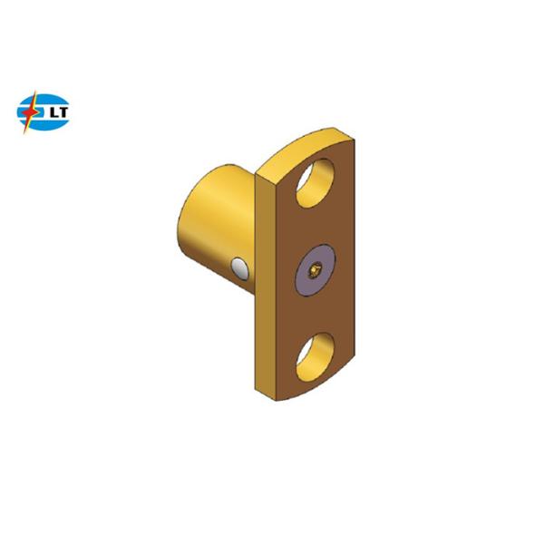 Buy 2 Holes Flange Mount SMP Male Push on Coaxial RF Connector at wholesale prices