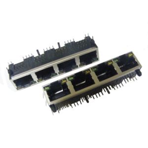 Quality RJ45 connector 1*4 +LED for sale